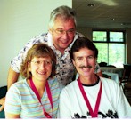 Breakfast with Karen, Bernie and Peter.